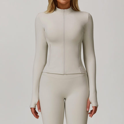 Women's Running Sports Outdoor Casual Zipper Jacket With Pocket