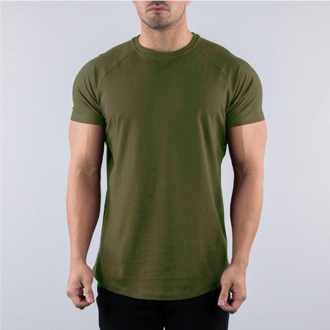 Anti-sweat Cotton Sports Shirt Men's Gym