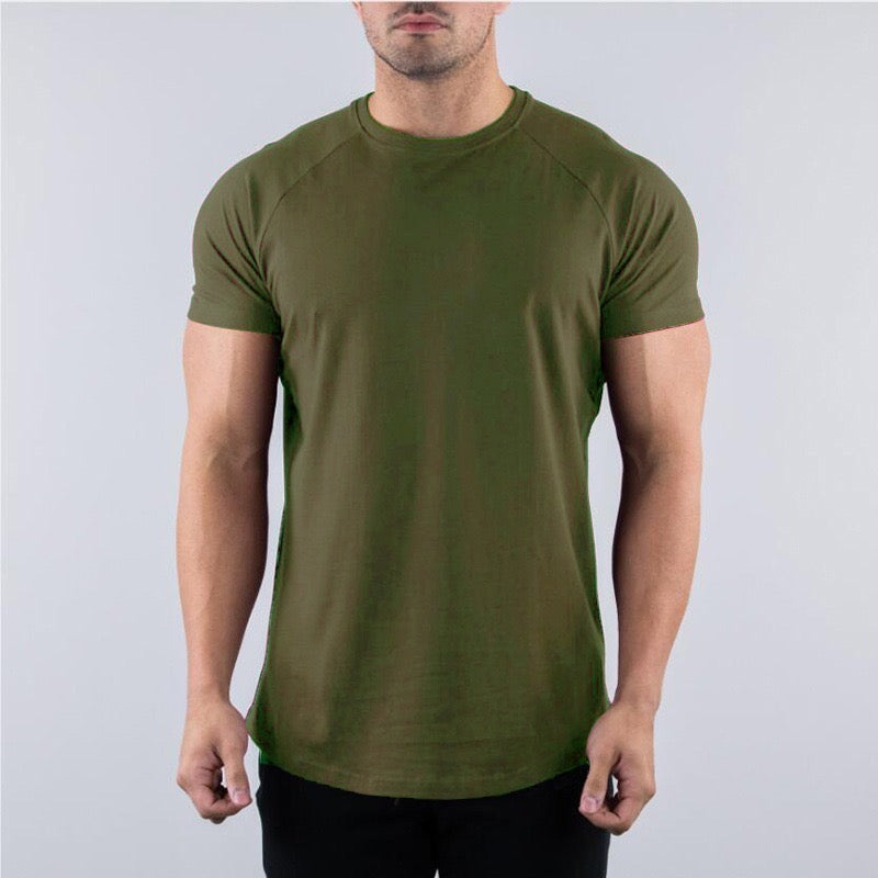 Anti-sweat Cotton Sports Shirt Men's Gym